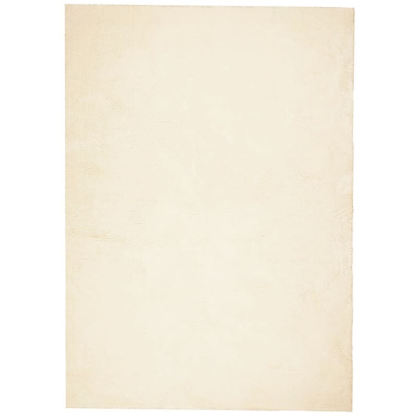 Tapete de cabelo curto suave lavável HUARTE creme 240x340 cm M 2