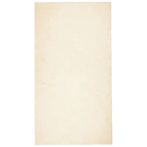 Tapete pelo curto macio e lavável HUARTE 60x110 cm cor creme H