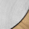 Tapete pelo curto macio e lavável HUARTE Ø 100 cm cinzento 4