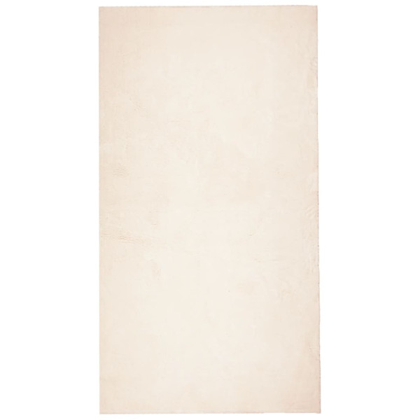 Tapete de cabelo curto suave e lavável HUARTE Beige 60x110 cm M 2