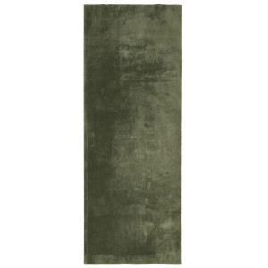 Tapete cabelo curto suave lavável HORTA verde floresta 80x200 cm H