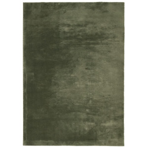 Tapete pelo curto macio lavável HUARTE 160x230cm verde-floresta H