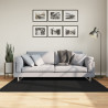 Tapete pelo curto macio e lavável HUARTE 120x170 cm preto 1