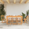 Sillas de terraza plegables 8 uds madera maciza de acacia 3
