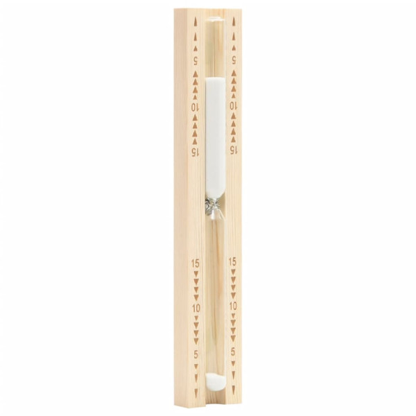 Reloj de arena para sauna 15 minutos madera maciza de pino D