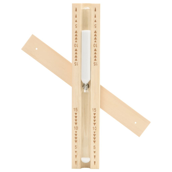 Reloj de arena para sauna 15 minutos madera maciza de pino M 4