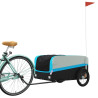 Remolque para bicicleta hierro negro y azul 45 kg 3