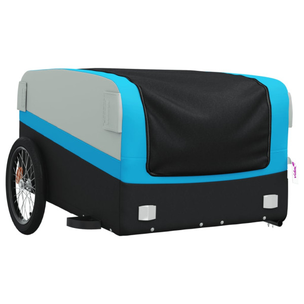Remolque para bicicleta hierro negro y azul 45 kg M 4