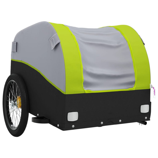 Remolque para bicicleta hierro negro y verde 45 kg M 4