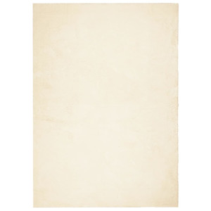 Tapete pelo curto macio e lavável HUARTE 160x230 cm cor creme H