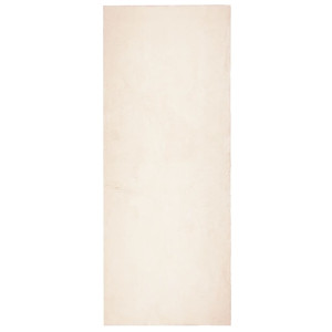 Alfombra de pelo corto suave lavable HUARTE beige 80x200 cm H