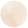 Alfombra de pelo corto suave lavable HUARTE beige Ø 120 cm 2