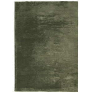 Tapete pelo curto macio lavável HUARTE 120x170cm verde-floresta H