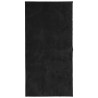 Alfombra de pelo corto suave lavable HUARTE negro 100x200 cm 2