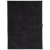 Alfombra de pelo corto suave lavable HUARTE negro 200x280 cm 2