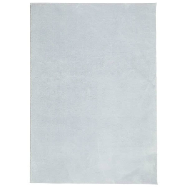 Tapete pelo curto macio e lavável HUARTE 120x170 cm azul M 2