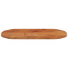 Tampo de mesa oval 100x50x3.8 cm madeira de acácia maciça 4