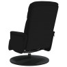 Sillón reclinable con reposapiés terciopelo negro 5
