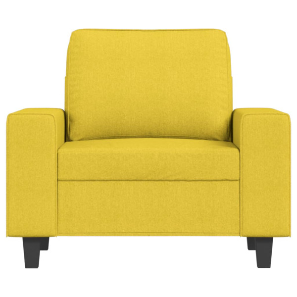 Sillón de tela amarillo claro 60 cm M 3