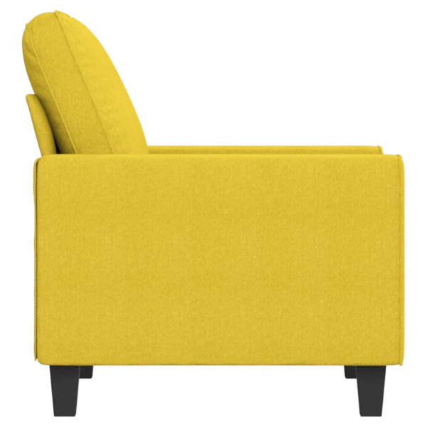 Sillón de tela amarillo claro 60 cm M 4