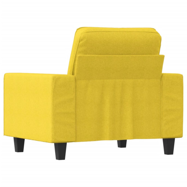Sillón de tela amarillo claro 60 cm M 5