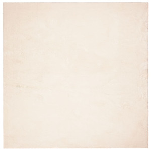 Alfombra de pelo corto suave lavable HUARTE beige 240x240 cm H