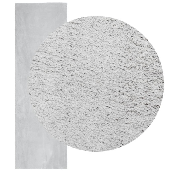Alfombra de pelo corto suave lavable HUARTE gris 80x250 cm M 3