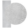 Alfombra de pelo corto suave lavable HUARTE gris 80x250 cm 3