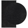 Alfombra de pelo corto suave lavable HUARTE negro 60x110 cm 3