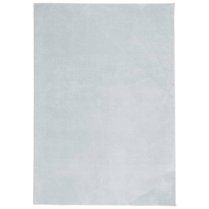 Alfombra de pelo corto suave lavable HUARTE azul 140x200 cm H