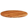 Tablero de mesa redondo madera maciza de acacia Ø70x3.8 cm 3