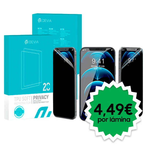 Protector Hidrogel Devia Privacy Protector Front Film Intelligent (Pack 20 uds) D