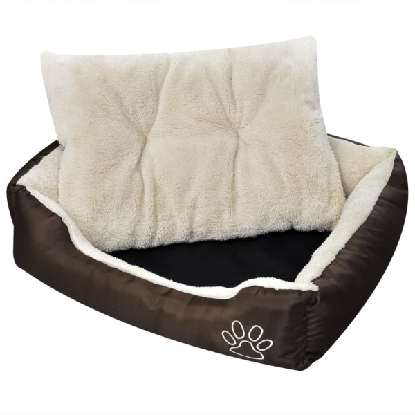 Cama para perro con cojín acolchado talla L D