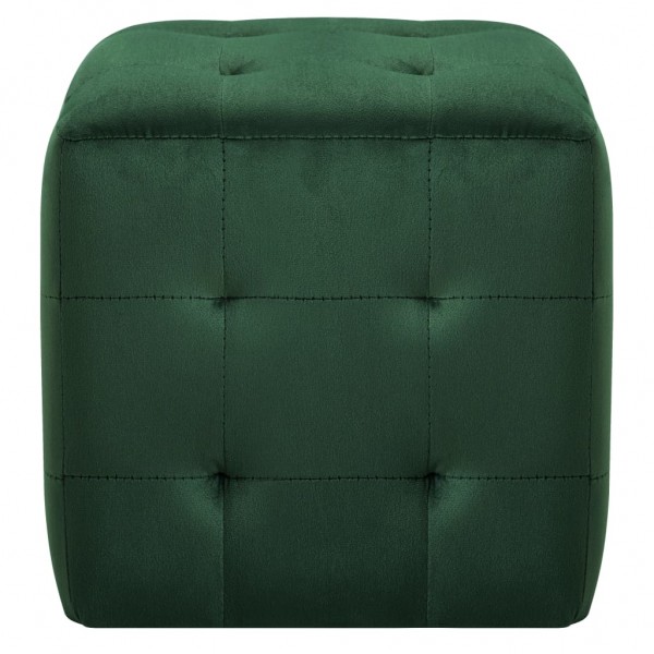 Mesas de cabeceira 2 pcs 30x30x30 cm veludo verde M 3