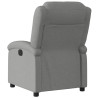 Sillón reclinable eléctrico de tela gris oscuro 4