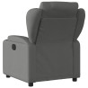 Sillón reclinable de masaje eléctrico tela gris oscuro 4