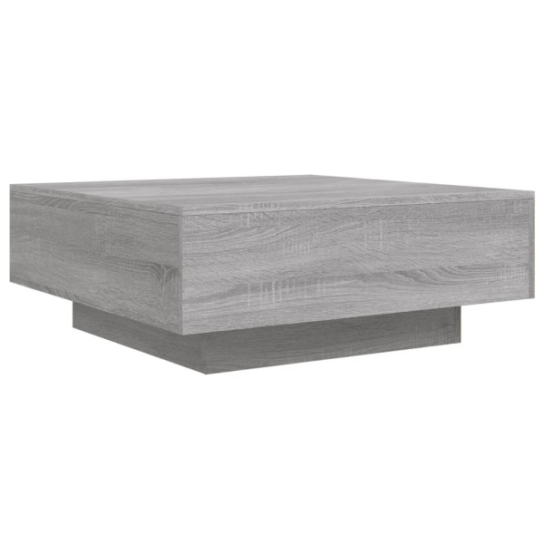 Mesa de centro madera de ingeniería gris Sonoma 80x80x31 cm M 2