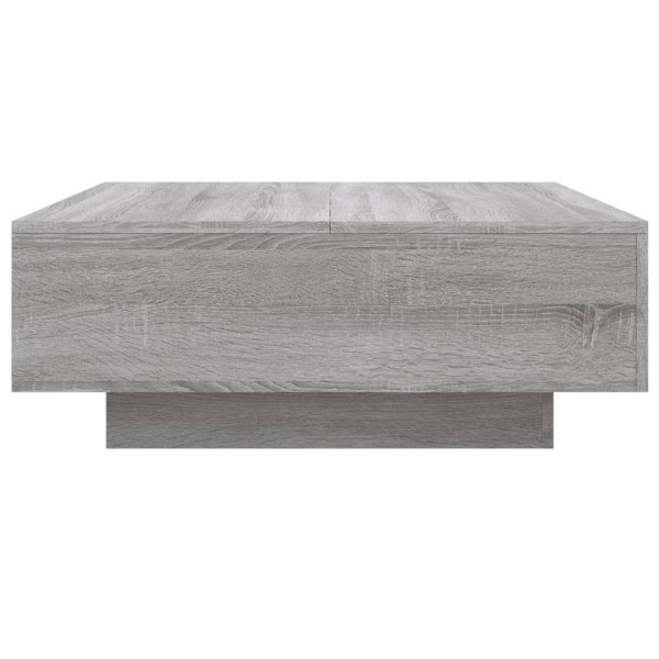 Mesa de centro madera de ingeniería gris Sonoma 80x80x31 cm M 5