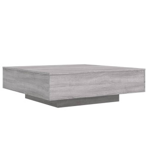 Mesa de centro madera de ingeniería gris Sonoma 100x100x31 cm H