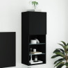Mueble para TV con luces LED negro 40.5x30x102 cm 1