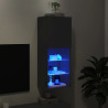 Mueble para TV con luces LED negro 40.5x30x102 cm 5