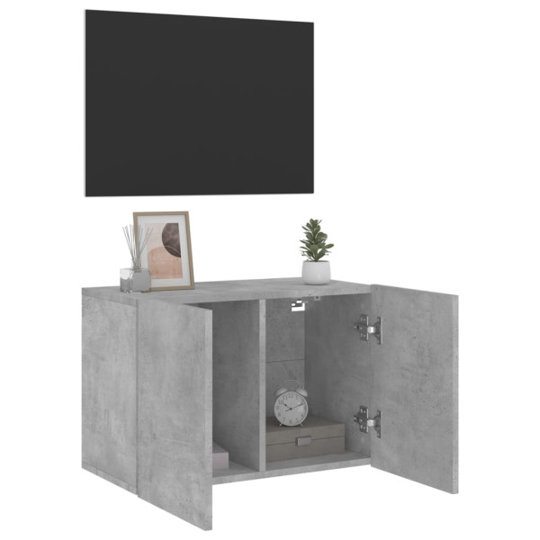 Mueble para TV de pared gris hormigón 60x30x41 cm M 4