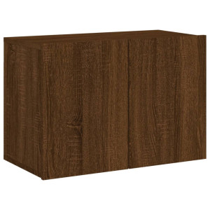 Mueble para TV de pared roble marrón 60x30x41 cm H