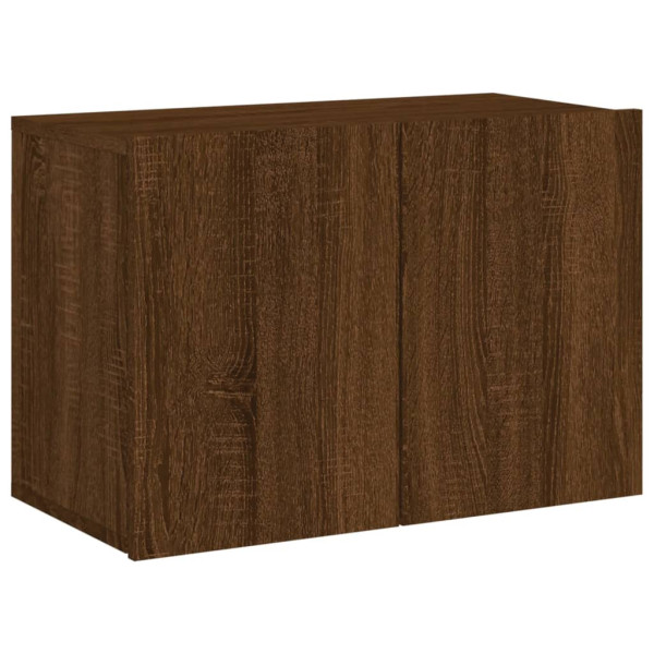 Mueble para TV de pared roble marrón 60x30x41 cm M 2