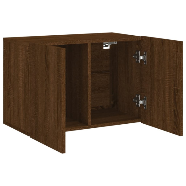 Mueble para TV de pared roble marrón 60x30x41 cm M 5