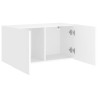 Mueble para TV de pared blanco 80x30x41 cm 5