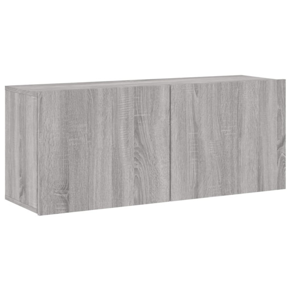 Mueble para TV de pared gris Sonoma 100x30x41 cm M 2