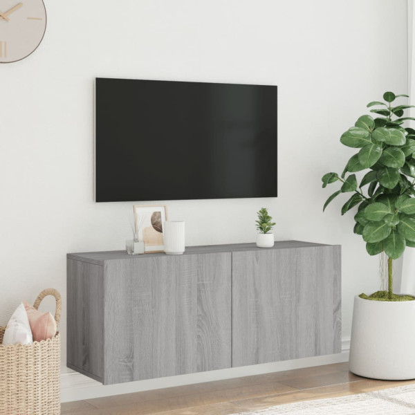 Móveis para TV de parede cinza Sonoma 100x30x41 cm M 3