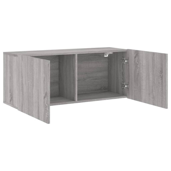 Mueble para TV de pared gris Sonoma 100x30x41 cm M 5