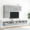 Mueble de pared TV madera ingeniería gris hormigón 60x30x30 cm 4